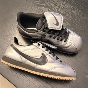 Nike Cortez Silver and Black